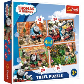 Puzzle 4w1: Tomek i Przyjaciele - Podróże po świecie (34354)