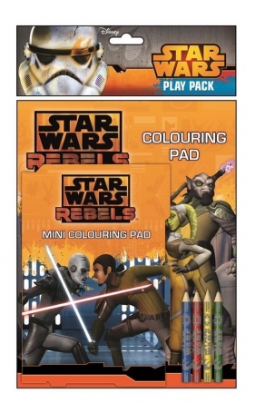 Dwie kolorowanki z kredkami. Star Wars Rebels