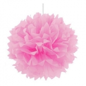 Pompon dekoracyjny różowy śr.40cm.