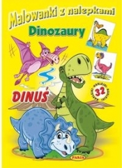 Malowanki z nalepkami Dinozaury Dinuś - Błędowski Ernest