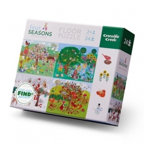 Puzzle podłogowe Wczesna edukacja Cztery pory roku 24
