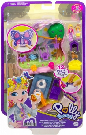 Zestaw figurek Polly Pocket Motylkowy ogródek Zestaw kompaktowy (FRY35/GTN21)