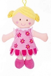 Lalka szmaciana Peppi 30cm różowa