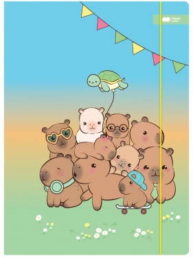 Teczka kartonowa z gumką - Kapi Fun, 24x31cm