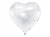 Balon foliowy serce biały 45cm