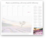 Kalendarz 2019 Biurowy Biuwar barwny BF4