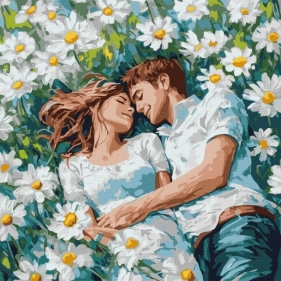 Malowanie po numerach - Twój uścisk 40x40cm