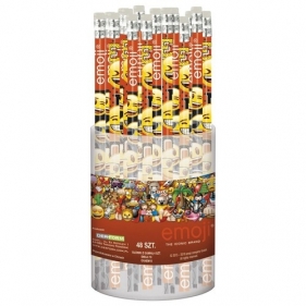 Ołówek z gumką Emoji 10 48 sztuk display (OGEM10)