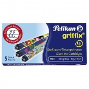 Naboje długie Pelikan Griffix - niebieskie (PN960542)