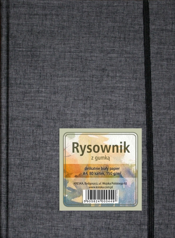 Rysownik z gumką A4-80 k.