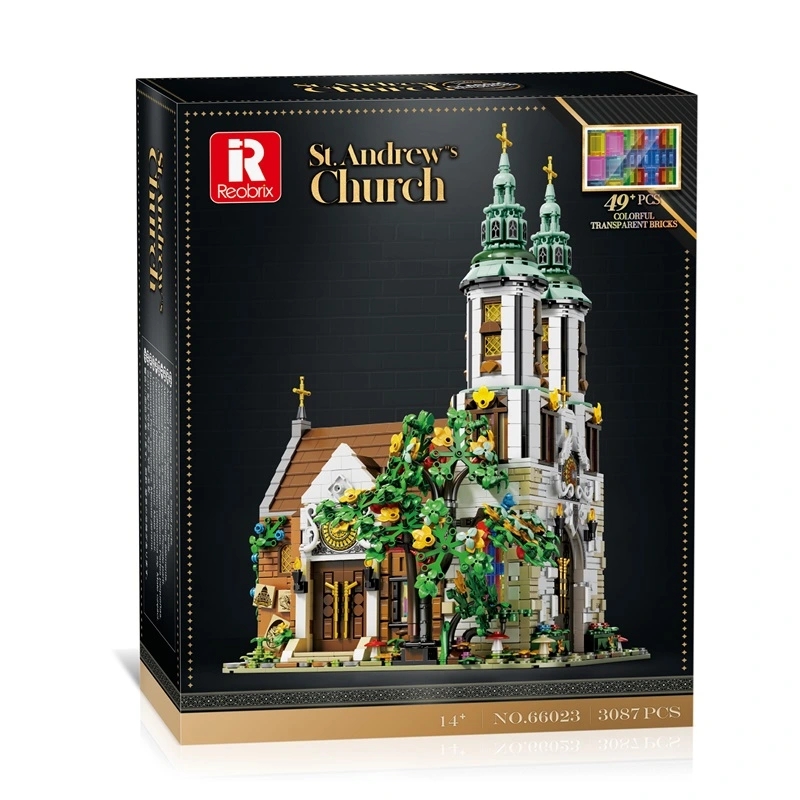 Klocki REOBRIX 66023 Średniowieczny Kościół Św. Andrzeja (3087 elementów)