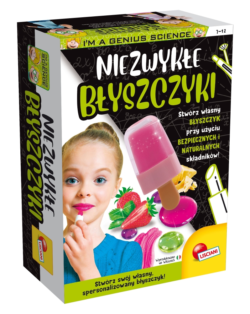 <img src='https://webimage.pl/pics/542/1/d8008324101542-4.jpg' style='height:440px' /> I'm a Genius Science - Niezwykłe błyszczyki