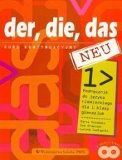 Der die das neu 1 Podręcznik z płytą CD Kurs kontynuacyjny - Krawczyk Ewa, Zastąpiło Lucyna, Kozubska Marta
