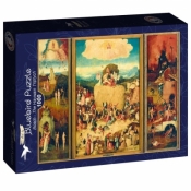 Puzzle 1000 Wóz z sianem - Tryptyk, Bosch