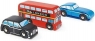 Zestaw samochodów drewnianych Londyn 3szt