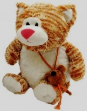 Kot Łakotek siedzący beżowy 30cm (4354) - <br />
