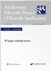 Archiwum Filozofii Prawa i Filozofii.. 2/2020 (23) - Praca zbiorowa