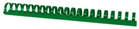 Grzbiety do bindowania Office Products A4 28,5 mm plastikowe 50 sztuk zielone (Nr 20242815-02)