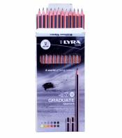 Ołówki grafitowe Lyra graduate 12 szt.(6B-4H)