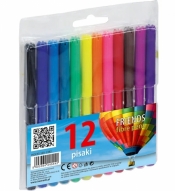 Pisaki Friends fibre pens, 12 kolorów (160-1382)