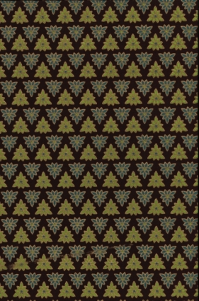 Papiery ozdobne India trójkąty - brązowy 20x29 cm 10 arkuszy