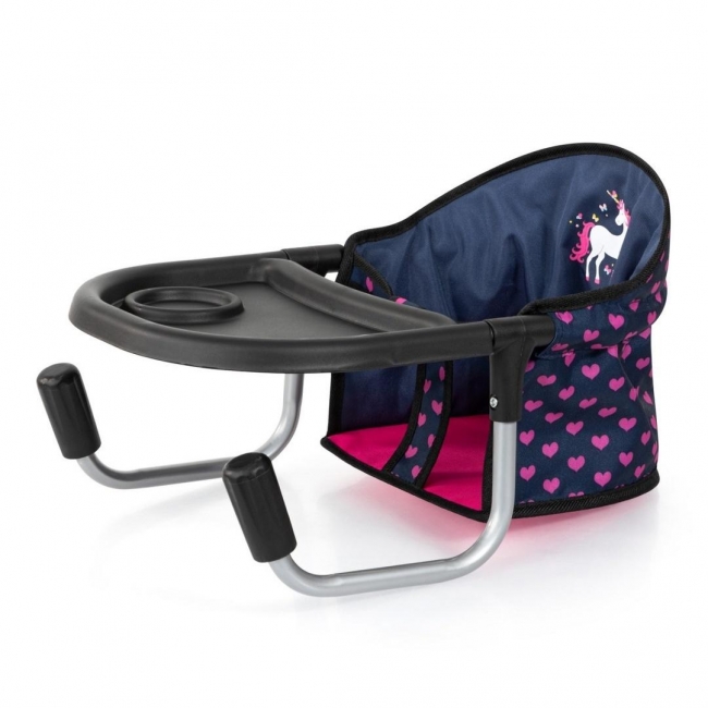 Siedzisko stołowe dla lalek niebieskie