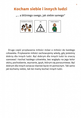 Przykazanie miłości i przykazania kościelne. Karty pracy dla uczniów ze specjalnymi potrzebami edukacyjnymi i trudnościami w komunikowaniu się - Łukasz Barszczewski, Marcin Klotz, Anna Mielecka, Ewelina Anna Turko