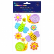 Naklejki 3d z pianki - ślimaki, 11 szt. (KSPI-348)
