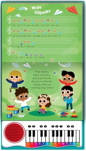 Jedzie pociąg z daleka i inne piosenki dla dzieci. Sam zagraj i zaśpiewaj piosenki! Książka z pianinkiem - Anna Podgórska