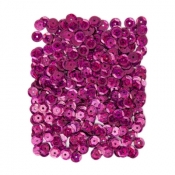 Cekiny holograficzne 9 mm, 15 g - różowe ciemne (DPCE-076)