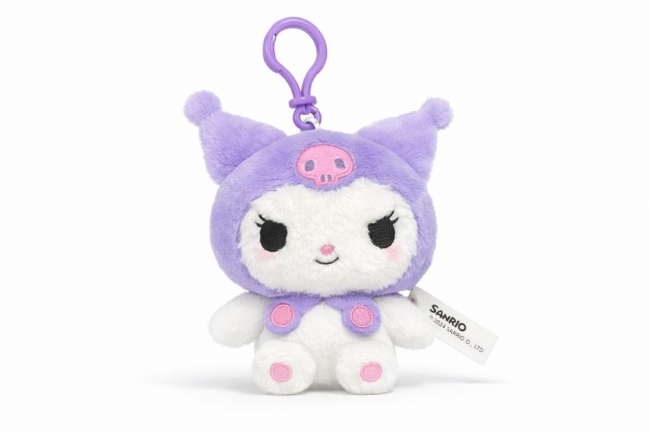 Hello Kitty Fluffy Keychain Kuromi Fioletowa 13cm