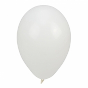 Balony pastelowe jednokolorowe białe 24cm 10szt