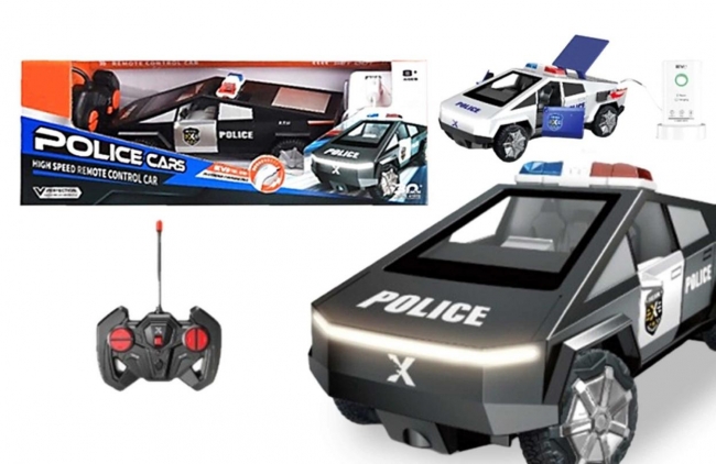 Futurystyczne auto zdalnie sterowane policja 1:22