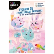 Kidea, Figurki 3D z naklejkami Zwierzaki