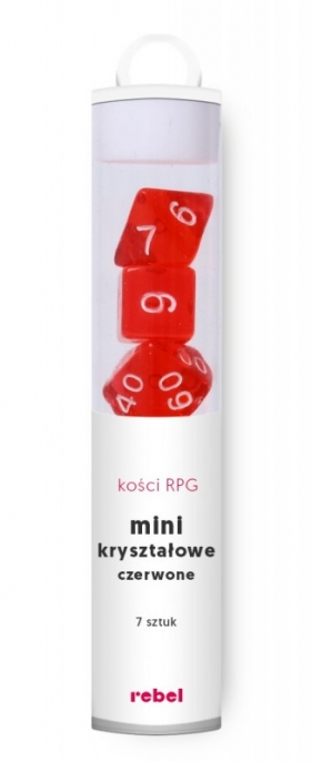 Komplet kości Mini Kryształowe Czerwone (14543)