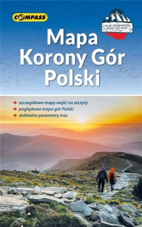 Mapa Korony Gór Polski laminat - Opracowanie zbiorowe