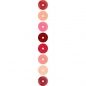 Cekiny okrągłe 7mm 8x2,5g - tonacja czerwona (319387)
