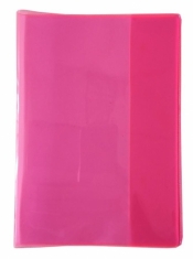 Okładka na zeszyt A5 PCV Neon różowy (10szt)