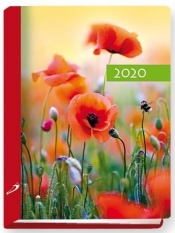 Terminarz 2020 B7 Kolorowy mak