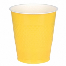 Kubek 355ml żółty - plastikowy