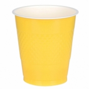 Kubek 355ml żółty - plastikowy