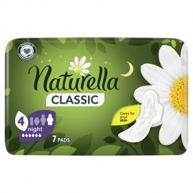 Naturella Classic, Podpaski ze skrzydełkami Night Camomile - 7 szt.