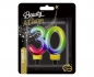 Świeczka - liczba 30 na urodziny, BC, Galaxy, 7,5 cm (SF-S30G)