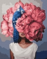  Zestaw do malowania po numerach - Charming Woman Flower Head 50x65cm