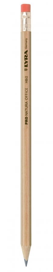 Ołówek Lyra Pro Natura HB z gumką (L1350100 FIL)