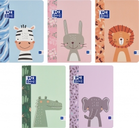Zeszyt Oxford Kids A5/32k linia podwójna kolorowa, 1 szt