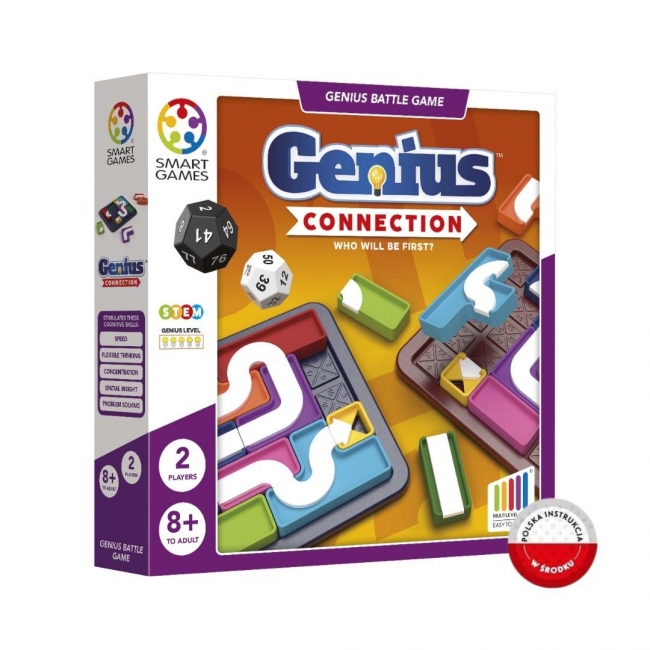 <img src='https://webimage.pl/pics/544/6/d5414301526544.jpg' style='height:440px' /> Smart Games Genius Connection (ENG) IUVI Games
