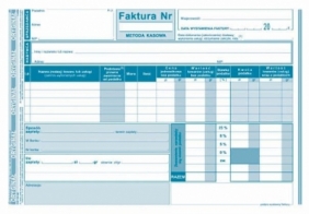 Druk samokopiujący Michalczyk i Prokop Faktura - metoda kasowa wzór pełny dla prowadzących sprzedaż w cenach netto A5 80k. (151-3E)