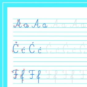 Podkładka edukacyjna - alfabet