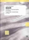 Inwencje 3 głosowe na fortepian Bach Johann Sebastian